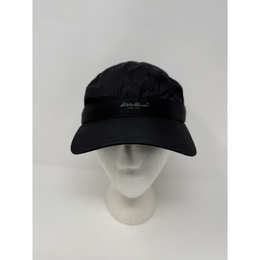 Eddie Bauer Hat & Visor Combo‎ Water Resistant Adjustable Strap Back Black